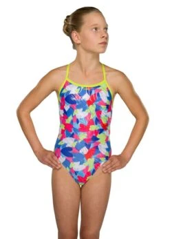 Maru Girls Puzzled Hearts Swimsuit 6 Maru Girls Puzzled Hearts Swimsuit -Swimsuit Store gk7542 f wbg