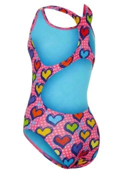 Maru Girls Pollyanna Pacer Raver Back Swimsuit -Swimsuit Store gk8537 pink multi 1