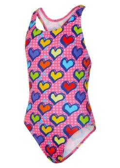 Maru Girls Pollyanna Pacer Raver Back Swimsuit -Swimsuit Store gk8537 pink multi