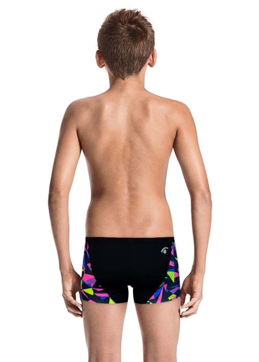 Jaked Boy's Diamonds Aqua Shorts - Black 2 Jaked Boy's Diamonds Aqua Shorts - Black - Image 2