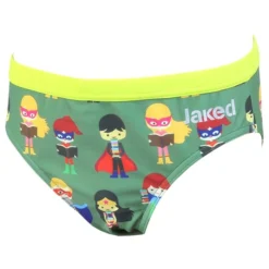 Jaked Boys Superheroes Brief - Military Green