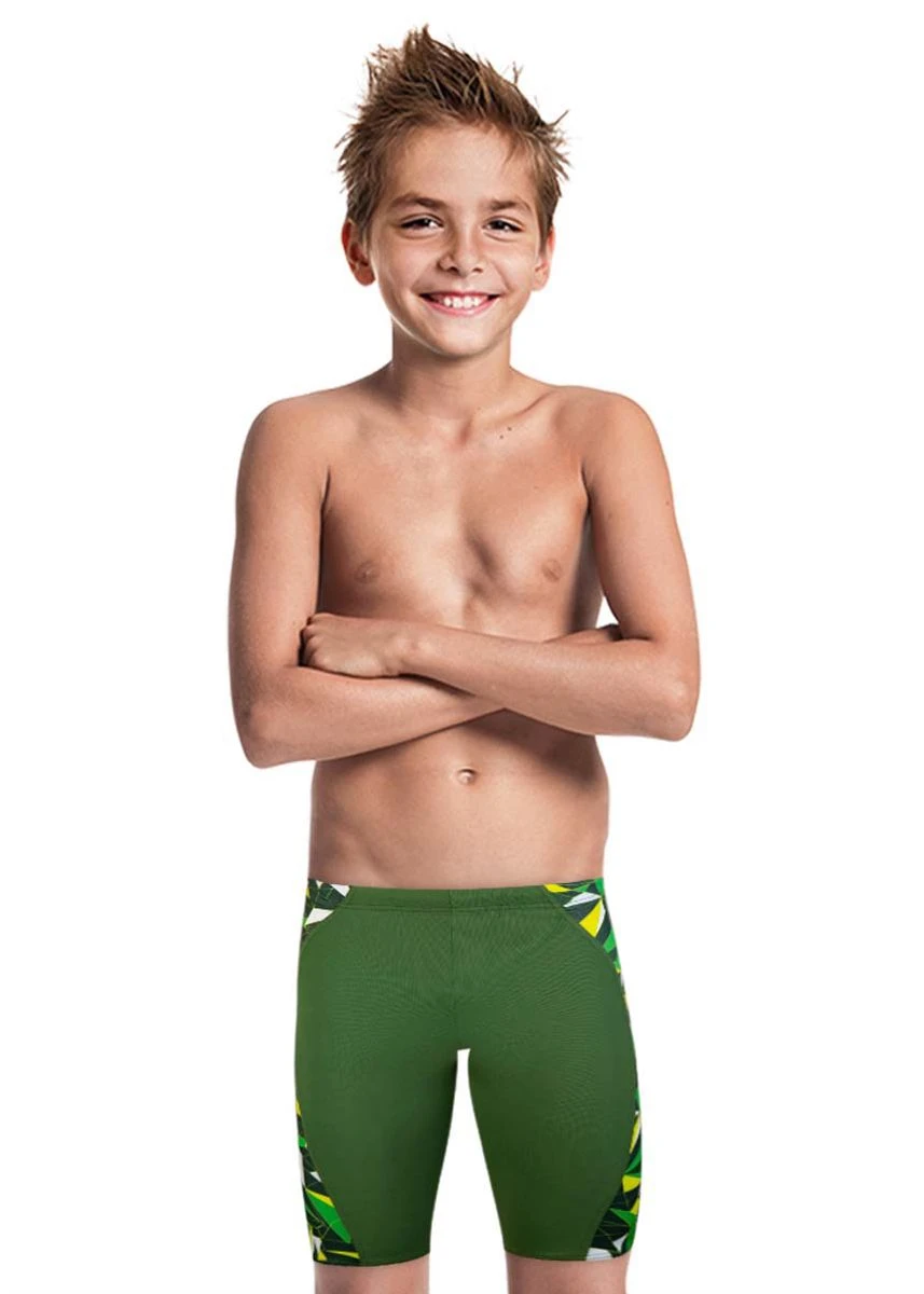 Jaked Boy's Diamonds Jammer - Green 1 Jaked Boy's Diamonds Jammer - Green