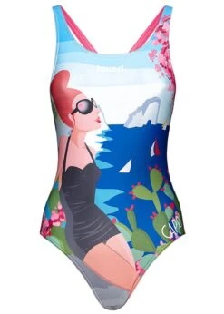 Jaked Girls One Piece Capri Swimsuit - Black