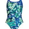 Jaked Girl's Manga Mood One Piece Swimsuit - Green