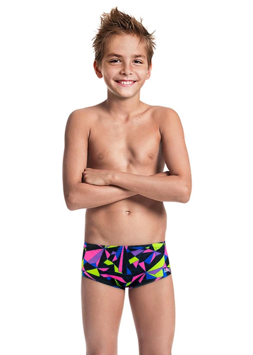 Jaked Boy's Diamonds Trunks - Black 1 Jaked Boy's Diamonds Trunks - Black
