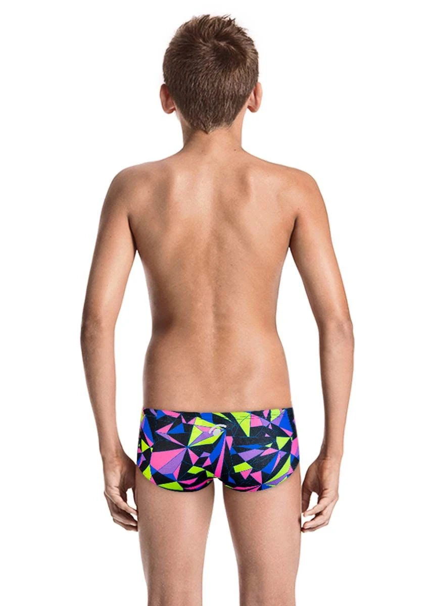 Jaked Boy's Diamonds Trunks - Black 2 Jaked Boy's Diamonds Trunks - Black - Image 2