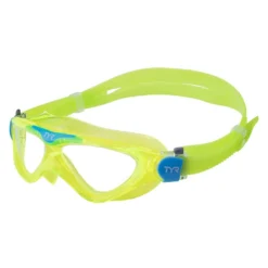 TYR Rogue Youth Fit Swim Mask - Clear/Yellow/Blue