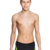 Mad Wave Boy's Brave Swim Shorts - Black / Yellow