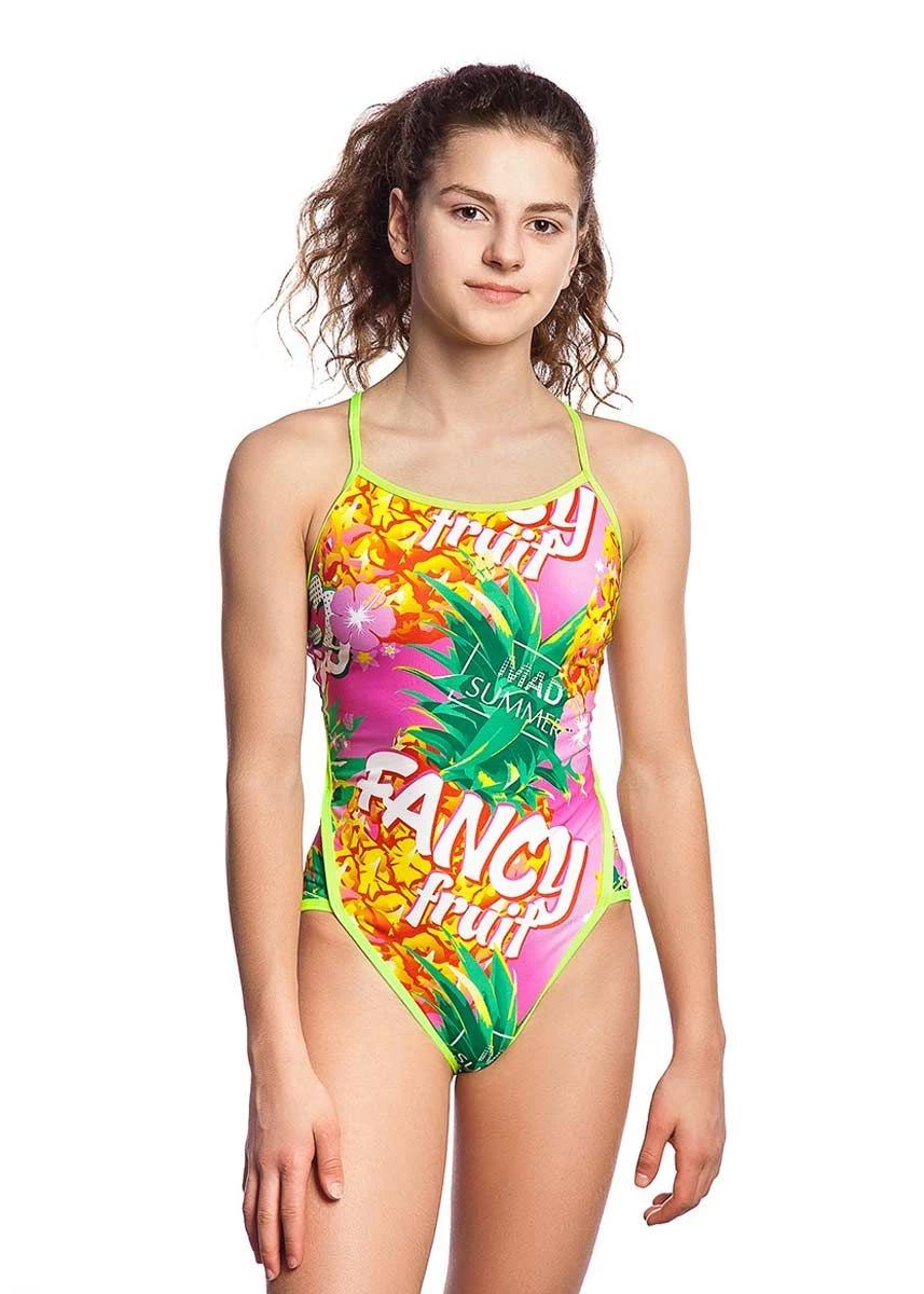 Mad Wave Girl's Tropic Swimsuit - Multi 1 Mad Wave Girl's Tropic Swimsuit - Multi