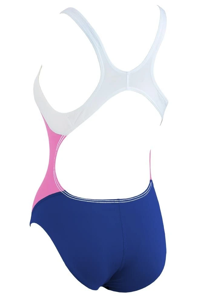 Mad Wave Girls Solution Swimsuit - Blue / Pink 2 Mad Wave Girls Solution Swimsuit - Blue / Pink - Image 2
