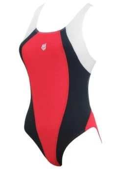 Mad Wave Girls Solution Swimsuit - Red / Black