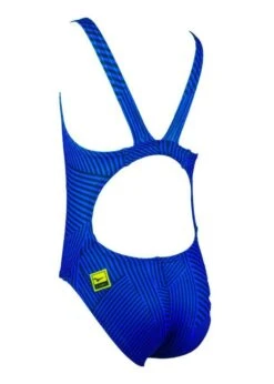 FINIS Girl's Maze Bladeback Swimsuit - Blue 9 FINIS Girl's Maze Bladeback Swimsuit - Blue -Swimsuit Store maze girls bk