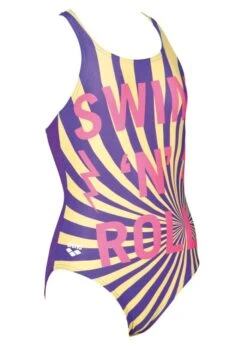 Arena Girls Swim And Roll Swimsuit Mirtilla -Swimsuit Store mirt side