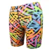 Turbo Boy's Geoflu Full Print Jammer- Yellow