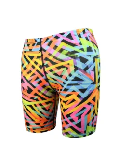 Turbo Boy's Geoflu Full Print Jammer- Yellow