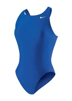 Nike Girl's Poly Core Solids Fastback Swimsuit - Blue 8 Nike Girl's Poly Core Solids Fastback Swimsuit - Blue -Swimsuit Store ness5021 494