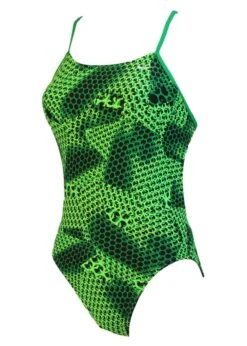 Nike Girls Nova Spark Swimsuit - Green -Swimsuit Store ness8011 313 f