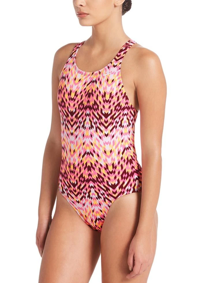 Nike Digi Arrow Girls' Powerback Swimsuit - Fuchsia 1 Nike Digi Arrow Girls' Powerback Swimsuit - Fuchsia