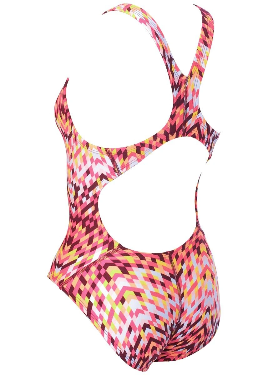Nike Digi Arrow Girls' Powerback Swimsuit - Fuchsia 6 Nike Digi Arrow Girls' Powerback Swimsuit - Fuchsia - Image 6