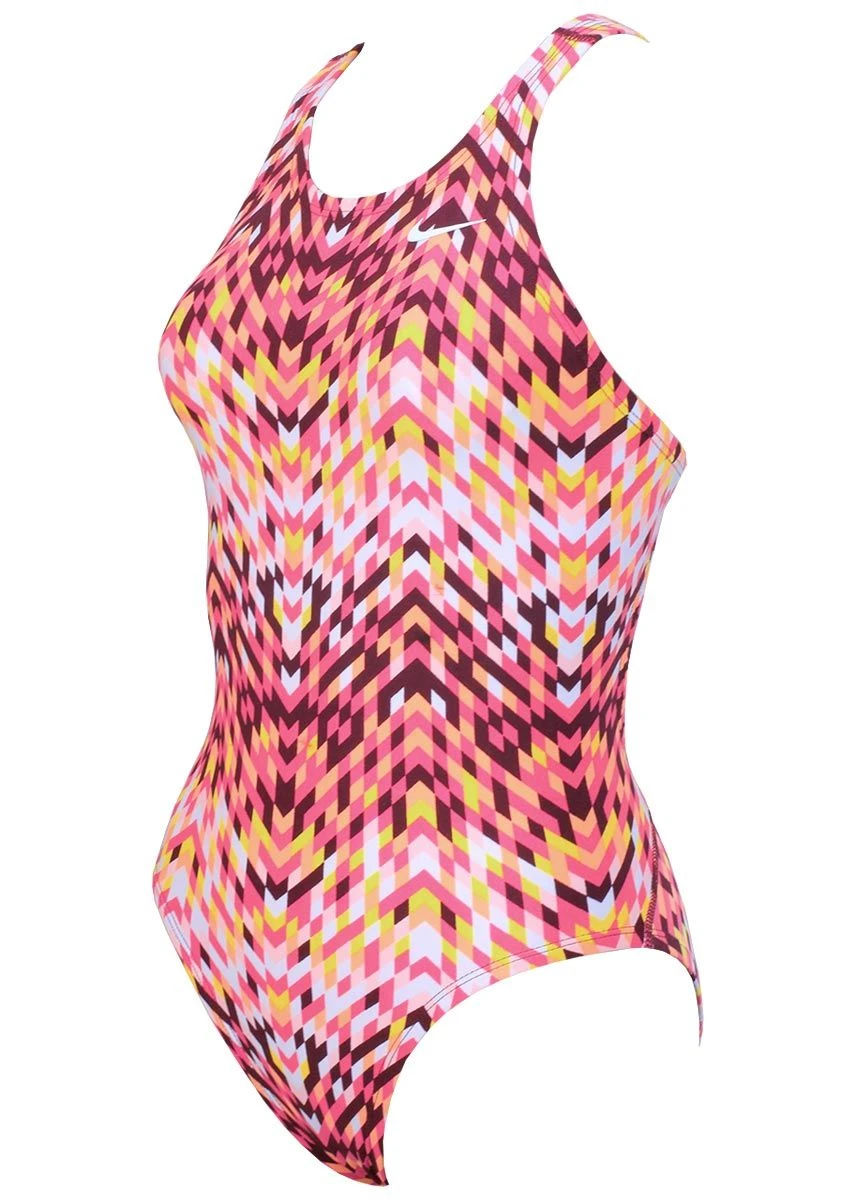 Nike Digi Arrow Girls' Powerback Swimsuit - Fuchsia 5 Nike Digi Arrow Girls' Powerback Swimsuit - Fuchsia - Image 5