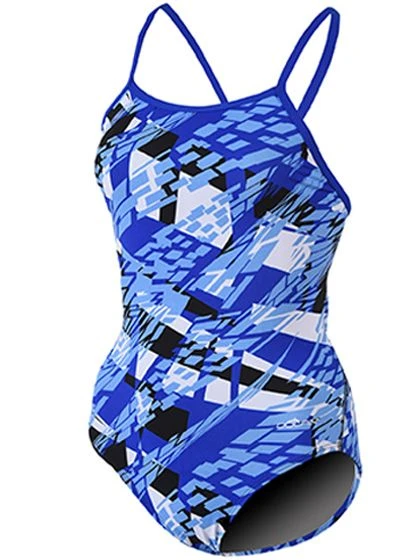 Dolfin Girls Zephyr Swimsuit - Blue 1 Dolfin Girls Zephyr Swimsuit - Blue