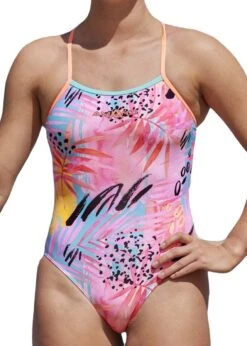 Amanzi Girl's Peachy Palms Pro Back Swimsuit -Swimsuit Store peachy palms girls
