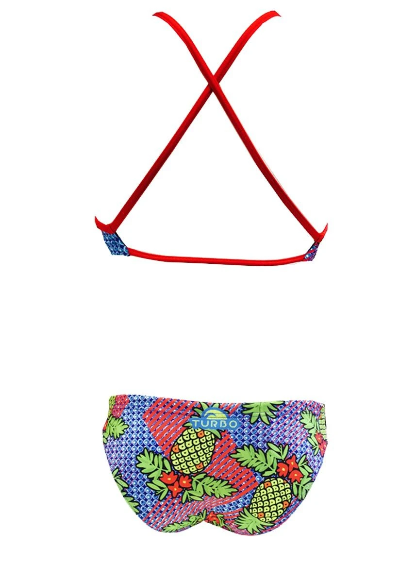 Turbo Girls Pineapple Swim Bikini Set - Blue 2 Turbo Girls Pineapple Swim Bikini Set - Blue - Image 2
