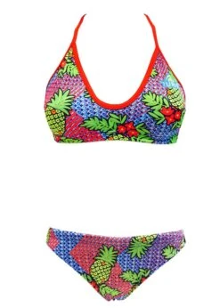 Turbo Girls Pineapple Swim Bikini Set - Blue