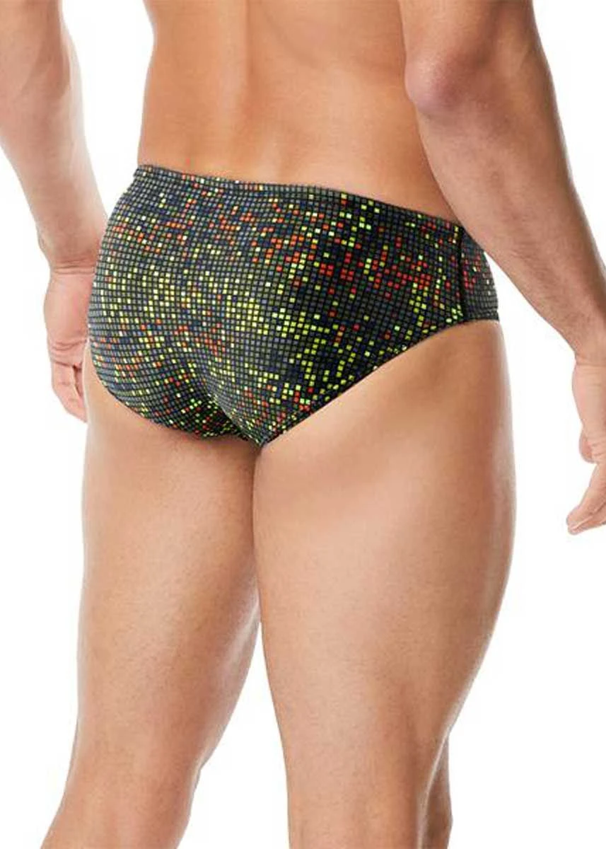 TYR Boy's Atomic Racer Brief - Black/Multi 2 TYR Boy's Atomic Racer Brief - Black/Multi - Image 2