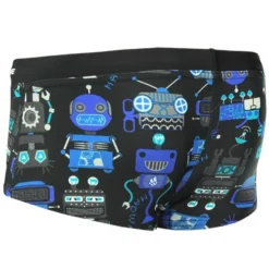 Mad Wave Boys Robots Trunks - Purple / Black 9 Mad Wave Boys Robots Trunks - Purple / Black -Swimsuit Store robot trunks black 2 2