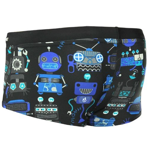 Mad Wave Boys Robots Trunks - Purple / Black 5 Mad Wave Boys Robots Trunks - Purple / Black - Image 5