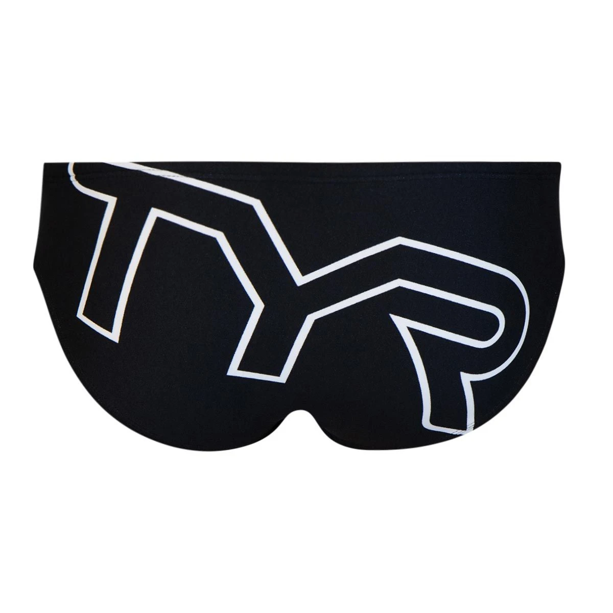 TYR Boy's Big Logo Training Racer Brief - Black 2 TYR Boy's Big Logo Training Racer Brief - Black - Image 2