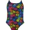 Aquarapid Girls Sirio Alphabet Foiled Swimsuit