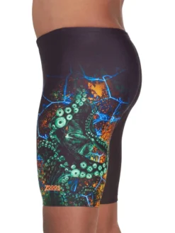 Zoggs Boys Mid Jammer - Squid Ink Print -Swimsuit Store squid side
