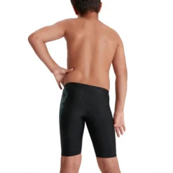 Speedo Boy's Boom Logo Placement Jammer - Black/ Light Adriatic -Swimsuit Store tumbnail 050c8f99 a99c 4f00 accb 52f738c430db