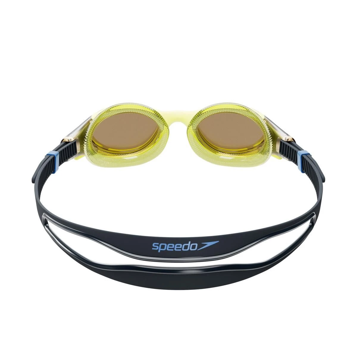 Speedo Biofuse 2.0 Mirrored Goggles - Black/ Hyper/ Sapphire 4 Speedo Biofuse 2.0 Mirrored Goggles - Black/ Hyper/ Sapphire - Image 4