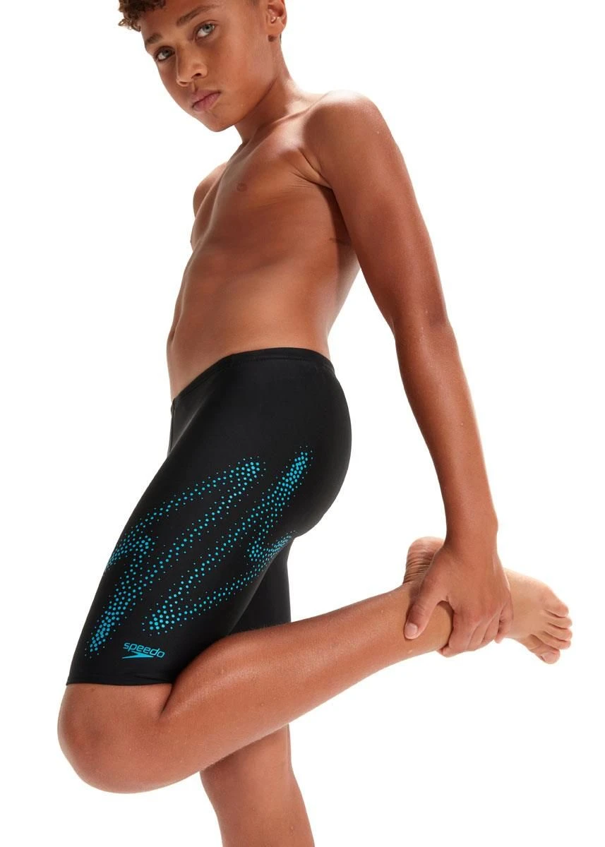 Speedo Boy's HyperBoom Placement Jammer - Black/ Bolt 3 Speedo Boy's HyperBoom Placement Jammer - Black/ Bolt - Image 3