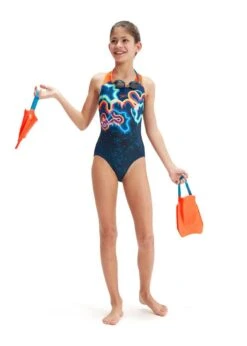Speedo Girls Digital Placement Splashback Swimsuit - True Navy / Volcanic Orange / Cobalt Pop / Lemon Drizzle / Marine Blue -Swimsuit Store tumbnail 2957b509 d4cf 4c99 923b d2c785cb886b