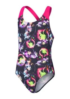 Speedo Girls Allover Splashback Swimsuit - Black / Electric Pink / Indigo Glow / Hypersonic Blue / Lumo Green -Swimsuit Store tumbnail 29b4d56e 441c 496e 9935 d5214f3a7e1c