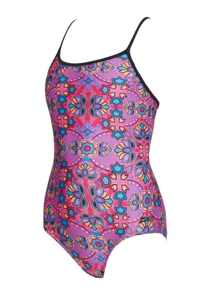 Zoggs Girls Zanzibar Sprintback Swimsuit 4 Zoggs Girls Zanzibar Sprintback Swimsuit - Image 4