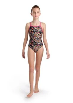 Arena Girl's Allover Lightdrop Swimsuit - Freak Rose/Black/Multi -Swimsuit Store tumbnail 327c0f88 5c9b 498f a854 9a5fcee2c93f