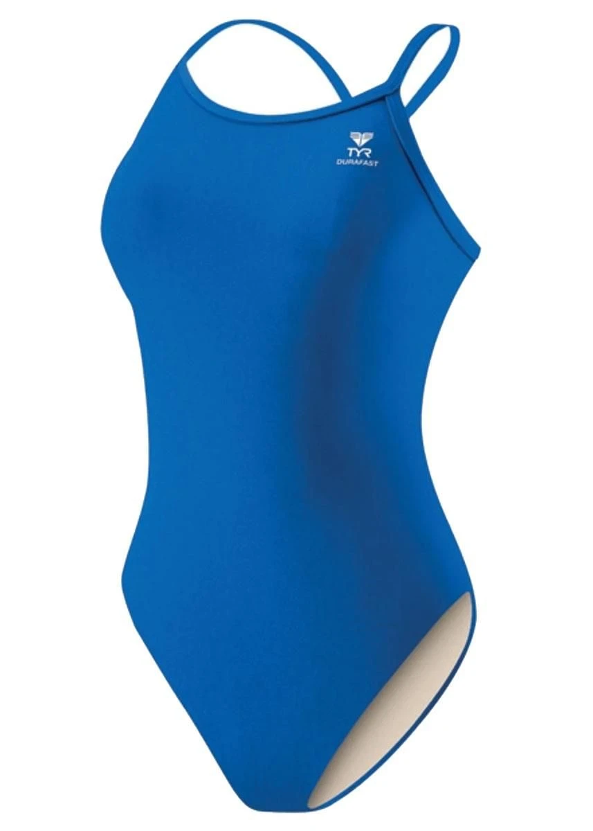 TYR Girl's Durafast One Solid Diamondfit Swimsuit - Royal Blue 1 TYR Girl's Durafast One Solid Diamondfit Swimsuit - Royal Blue