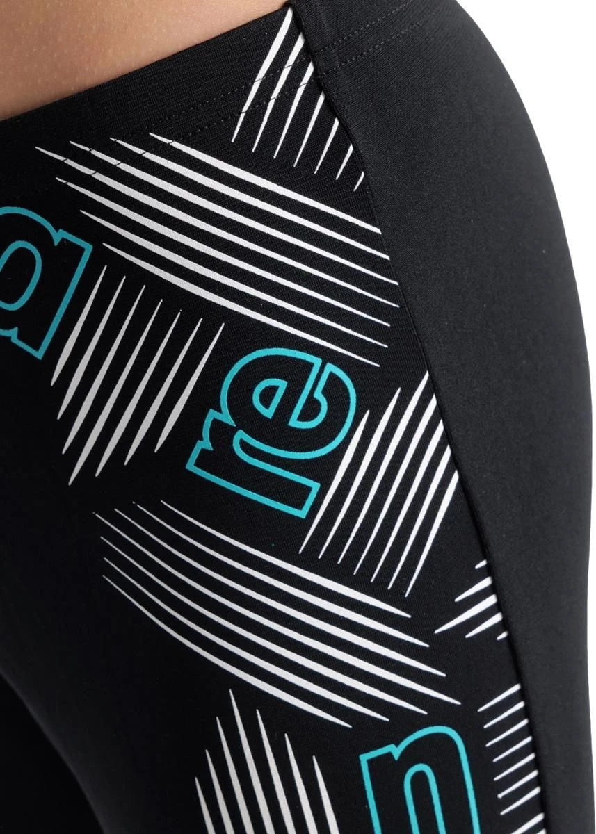 Arena Boy's Graphic Swim Jammer - Black 5 Arena Boy's Graphic Swim Jammer - Black - Image 5