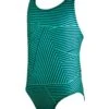 Finis Girl's Maze Bladeback Swimsuit - Green