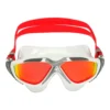 Aqua Sphere Vista Red Titanium Mirrored Goggles - White/ Red