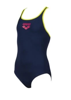 Arena Girl's Biglogo Pro Back Swimsuit - Navy/ Soft Green -Swimsuit Store tumbnail 7f07ecb8 ab07 4d0d 89b6 68e7f3bc3151