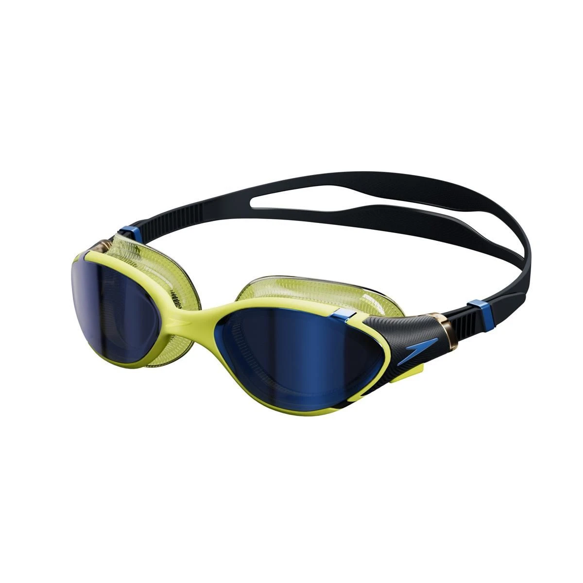 Speedo Biofuse 2.0 Mirrored Goggles - Black/ Hyper/ Sapphire 2 Speedo Biofuse 2.0 Mirrored Goggles - Black/ Hyper/ Sapphire - Image 2