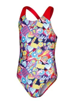 Speedo Girl's Digital Allover Splashback Swimsuit - Navy/ Red/ Blue/ Violet/ Yellow -Swimsuit Store tumbnail 83910efb 2086 4436 8a20 e9fe7472750d