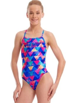 Amanzi Girl's Spectrum Tie Back Swimsuit