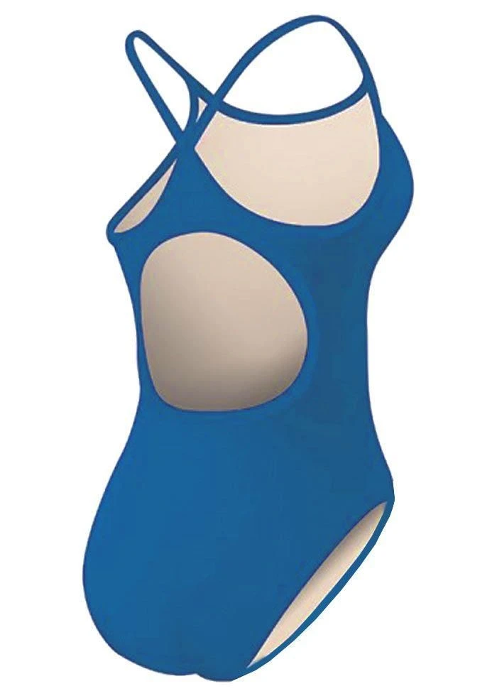 TYR Girl's Durafast One Solid Diamondfit Swimsuit - Royal Blue 2 TYR Girl's Durafast One Solid Diamondfit Swimsuit - Royal Blue - Image 2